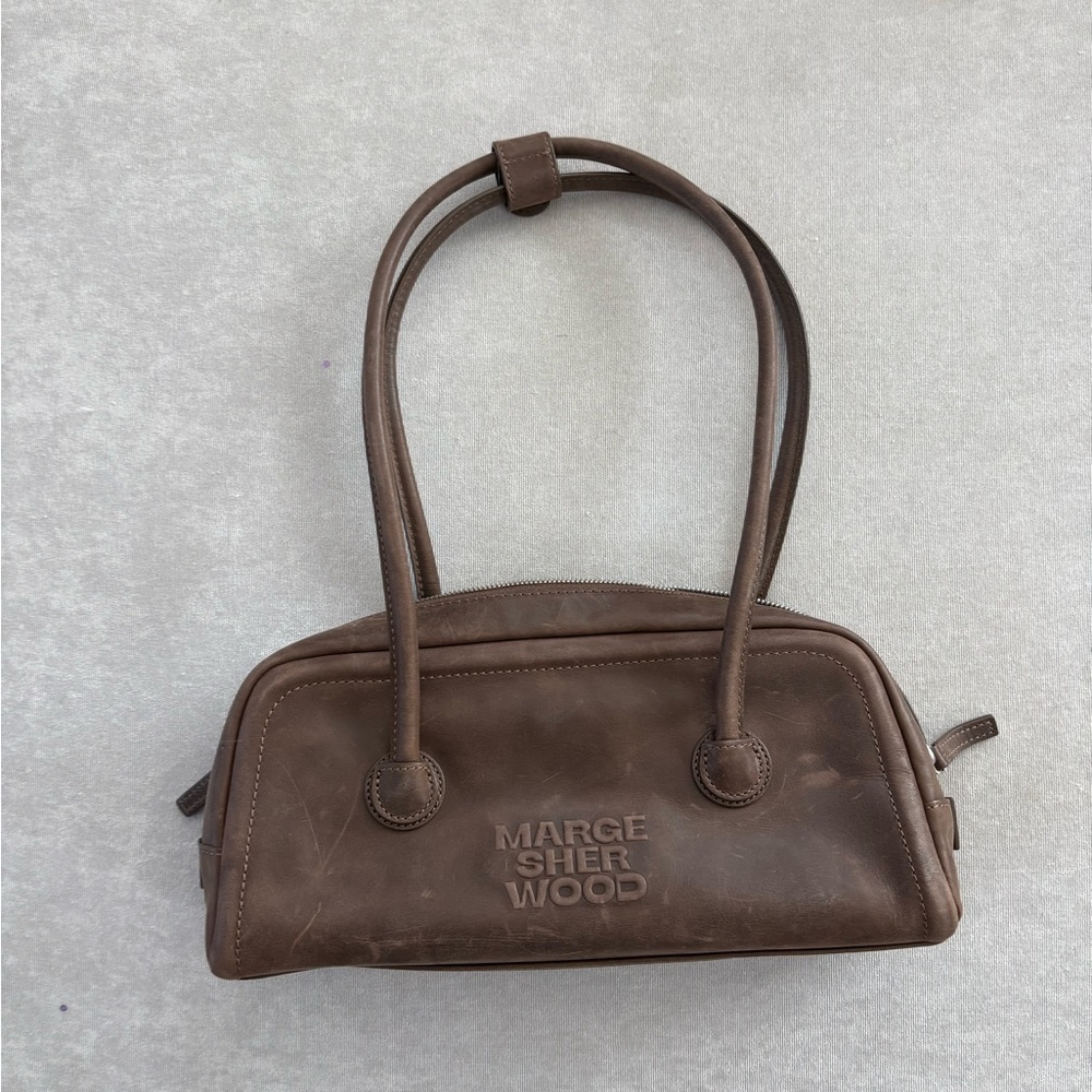 Marge Sherwood Brown Soft Baguette bag
